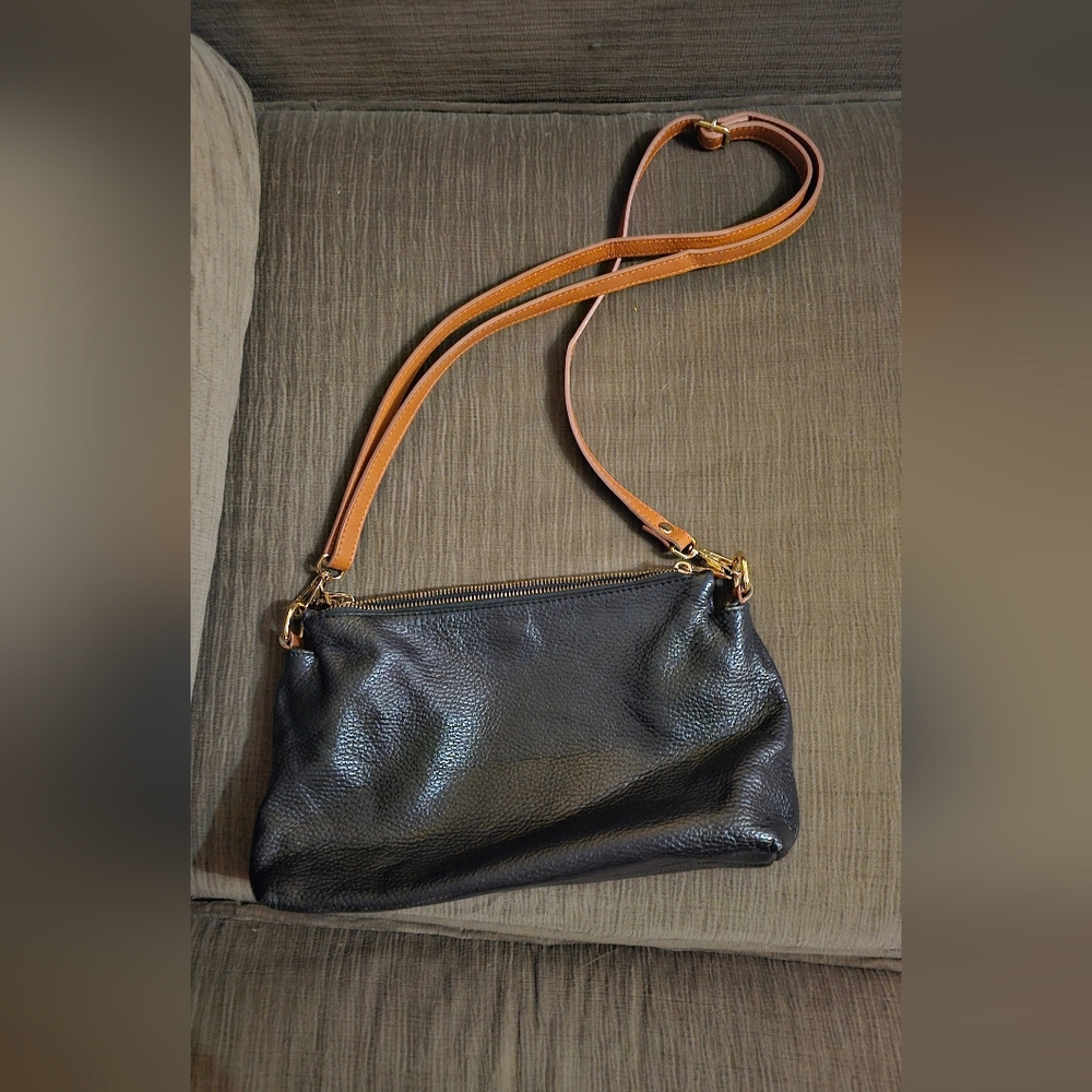 Valentina crossbody Leather Purse Made In Italy